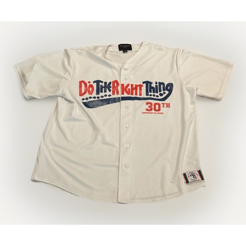 Spike Lee Brooklyn Baseball Jersey Do The Right Thing 30th Annivesary Defend XL